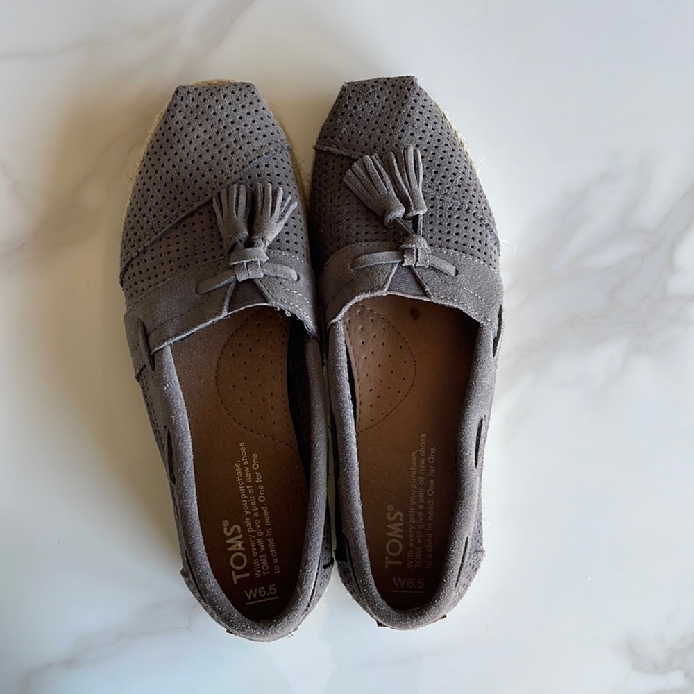 TOMS Esparto Espadrille Slip On
Shoes Color: gray suede